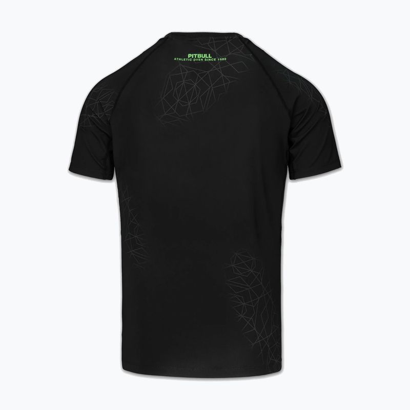 Pánský rashguard Pitbull Ray Rashguard fluo green 4