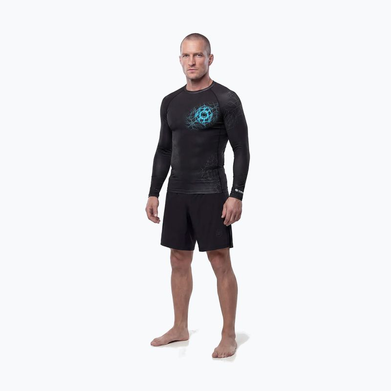 Pánský rashguard s dlouhým rukávem Pitbull Ray Rashguard sky blue 2