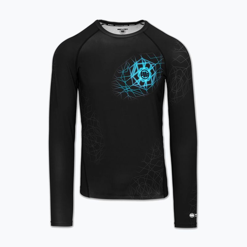 Pánský rashguard s dlouhým rukávem Pitbull Ray Rashguard sky blue 3