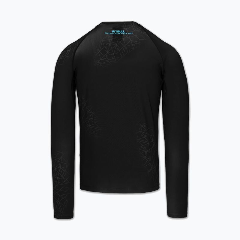 Pánský rashguard s dlouhým rukávem Pitbull Ray Rashguard sky blue 4
