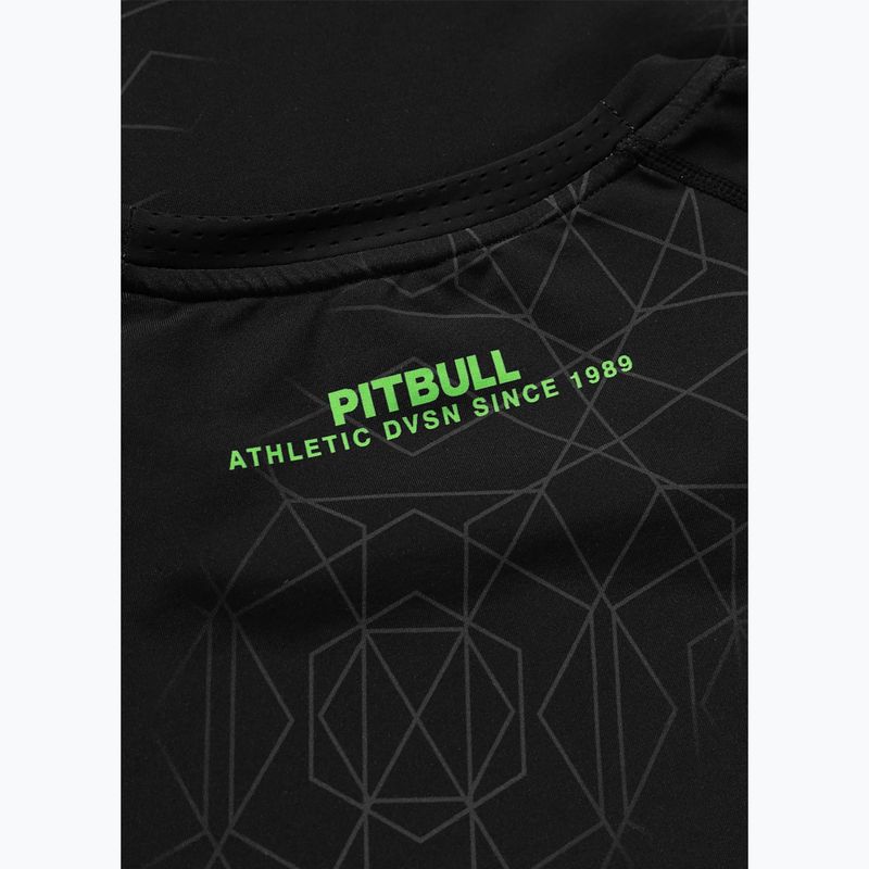 Pánský rashguard s dlouhým rukávem Pitbull Ray Rashguard fluo green 7
