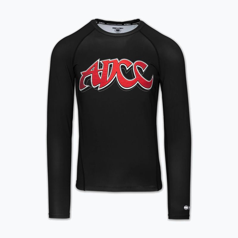 Pánský rashguard s dlouhým rukávem Pitbull ADCC Rashguard black 3