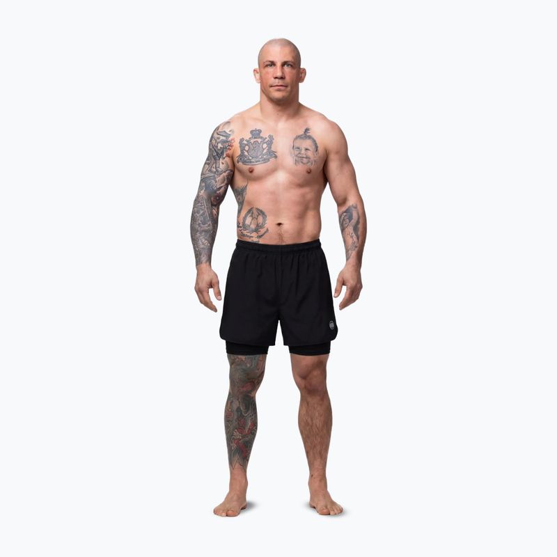 Pánské šortky Pitbull Sport Mesh black 2