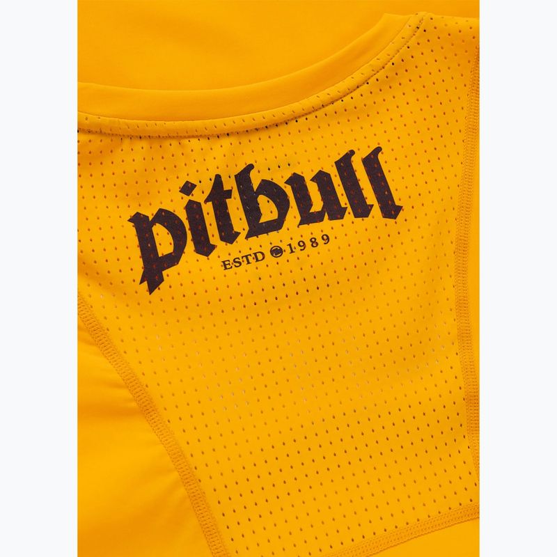 Pánské tričko na lezení Pitbull Palms mesh yellow logo 8