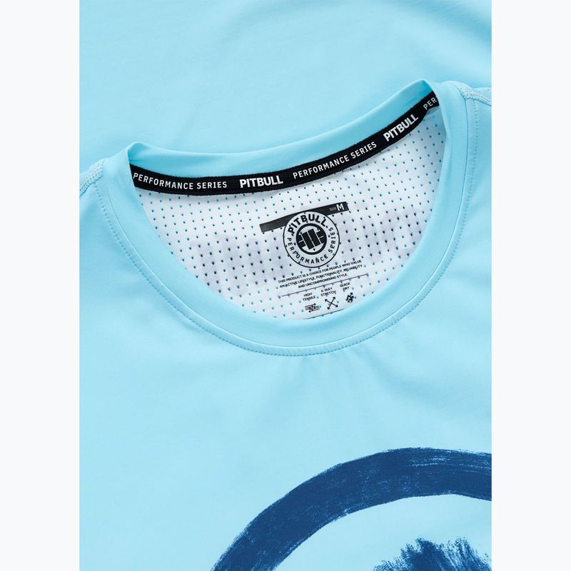 Pánské tričko na lezení Pitbull Palms mesh light blue logo 5