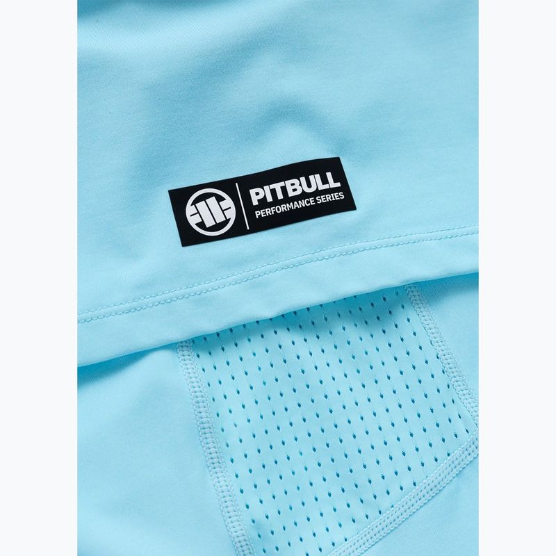 Pánské tričko na lezení Pitbull Palms mesh light blue logo 8