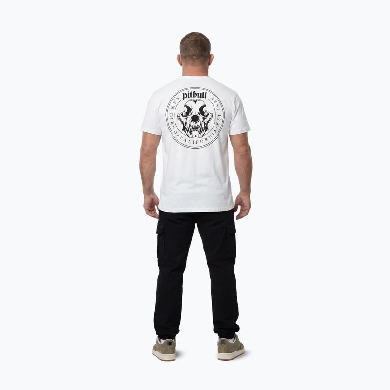 Pánské tričko na lezení Pitbull O'Side Skull white 3