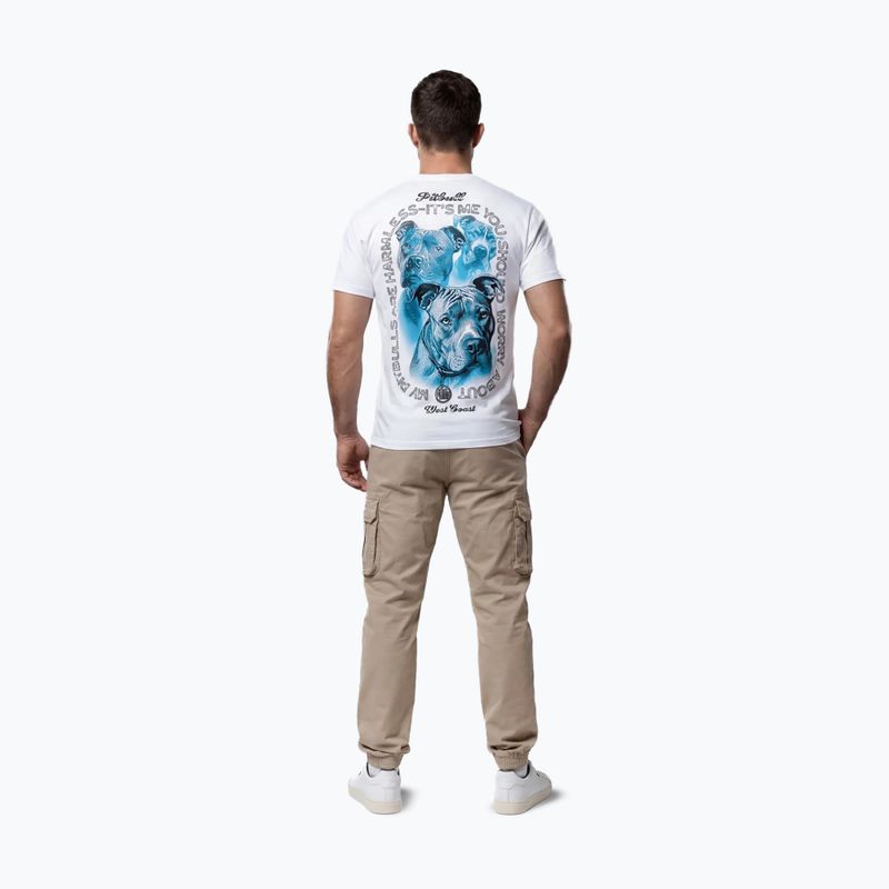 Pánské tričko na lezení Pitbull Protector white 4