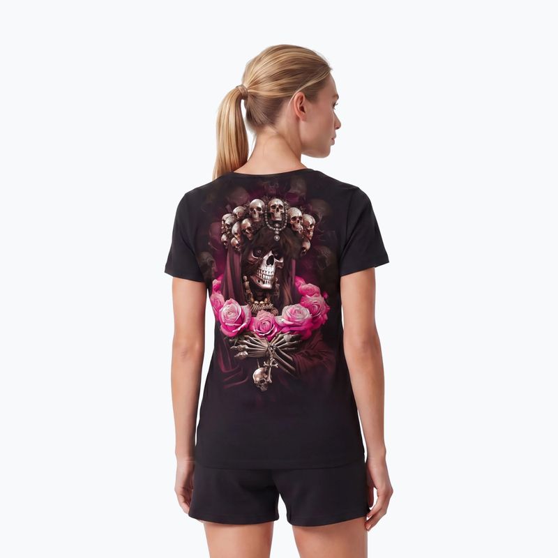 Dámské tričko Pitbull Santa Muerte black/pink 3