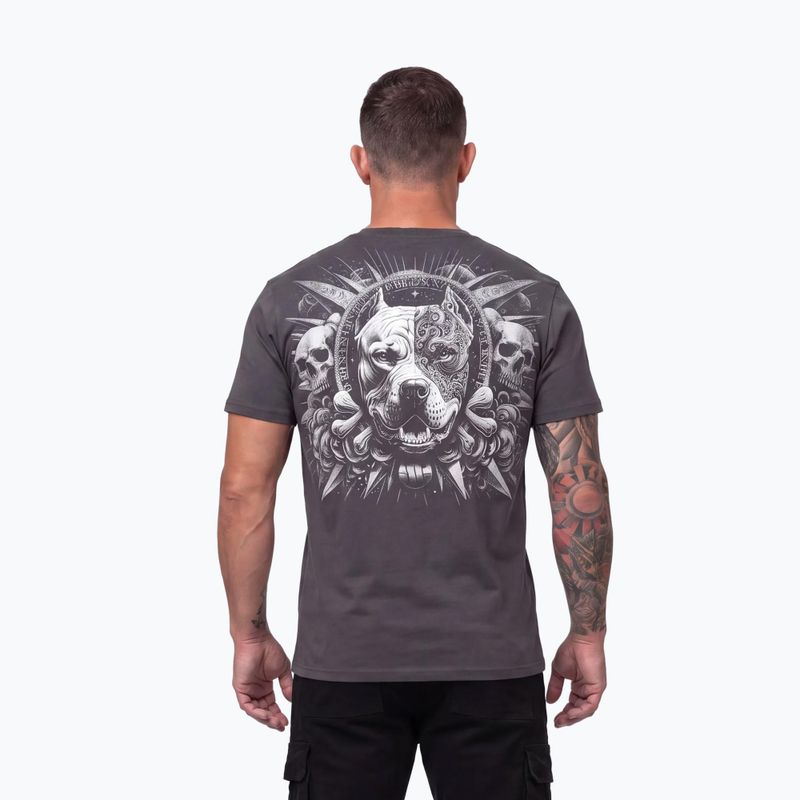 Pánské tričko na lezení Pitbull World graphite 10
