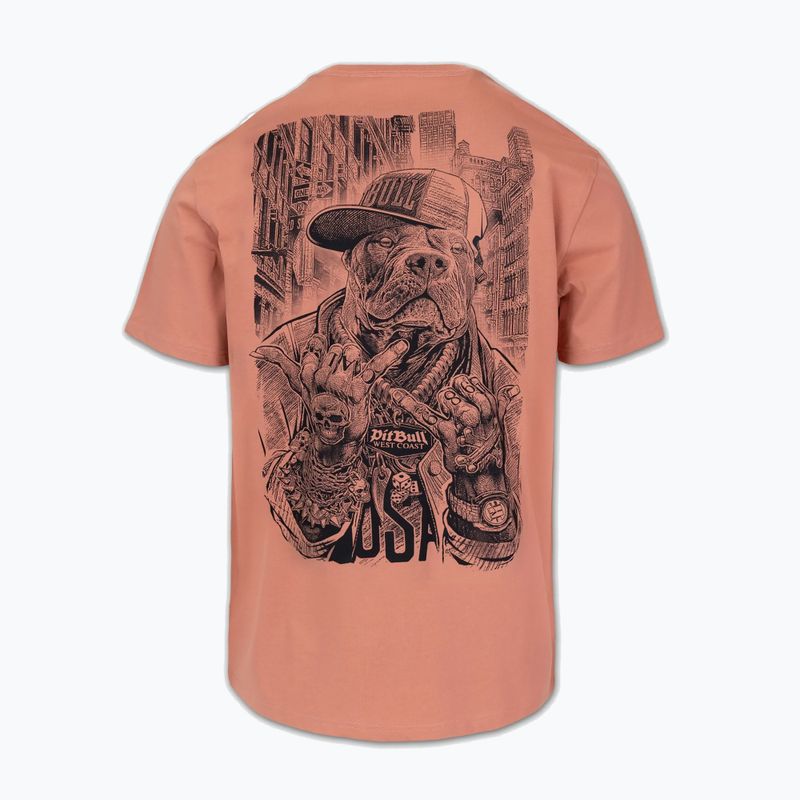 Pánské tričko na lezení Pitbull Avenue pale salmon 2