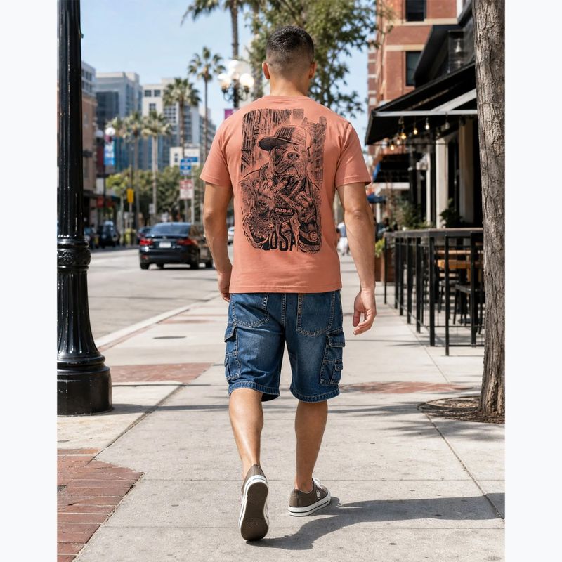 Pánské tričko na lezení Pitbull Avenue pale salmon 9