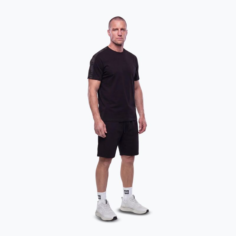 Pánské tričko na lezení Pitbull West Coast Tape black/black 2