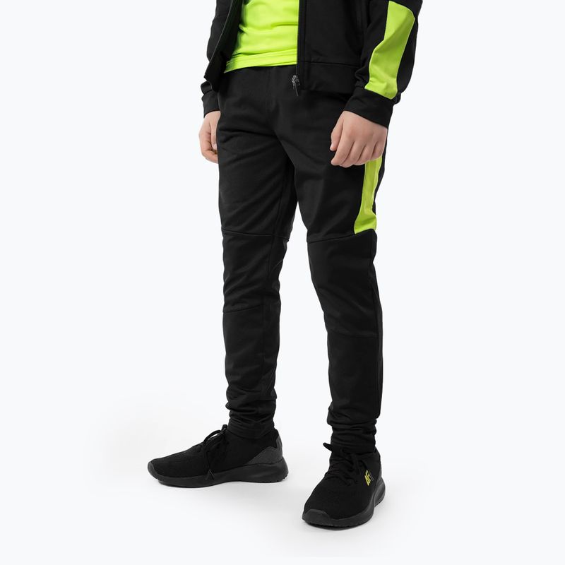 Dětské tepláky 4F černé HJZ22-JSPMTR001