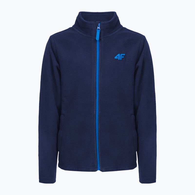 Dětská fleecová mikina 4F tmavě modrá HJZ22-JPLM001 3