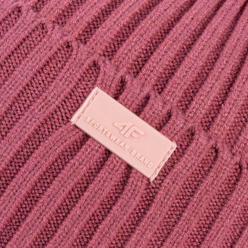 Dámská zimní čepice 4F růžová H4Z22-CAD004 4