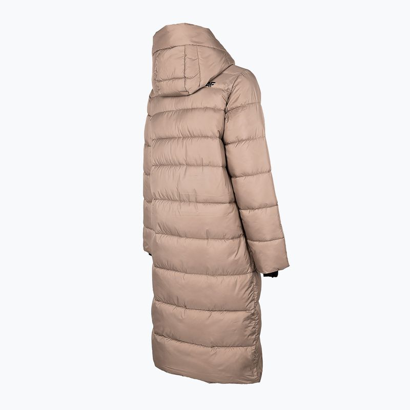 Dámská péřová bunda 4F béžová H4Z22-KUDP018 12