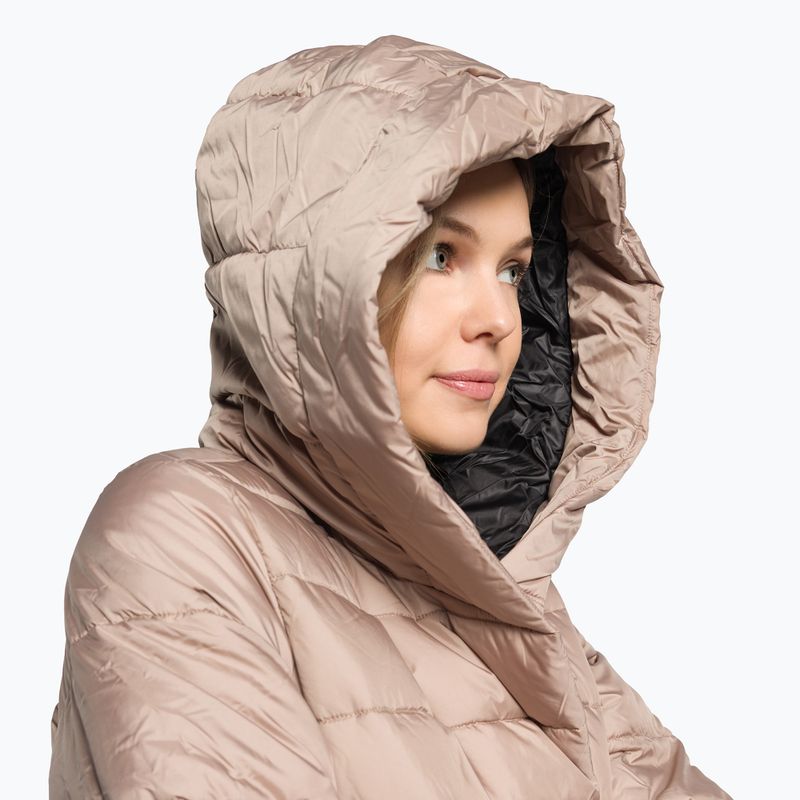 Dámská péřová bunda 4F béžová H4Z22-KUDP018 5