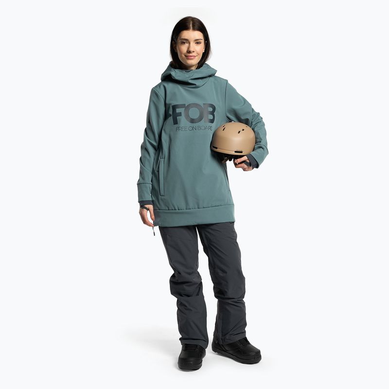 Dámská snowboardová bunda 4F SFD001F softshell modrá H4Z22-SFD001F 2