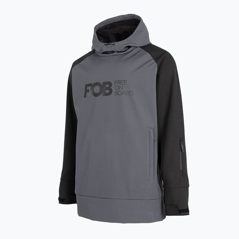 Pánská snowboardová bunda 4F graphite H4Z22-SFM001F 7
