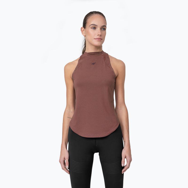 Dámské tréninkové tílko 4F H4Z22-TSDF016 burgundy