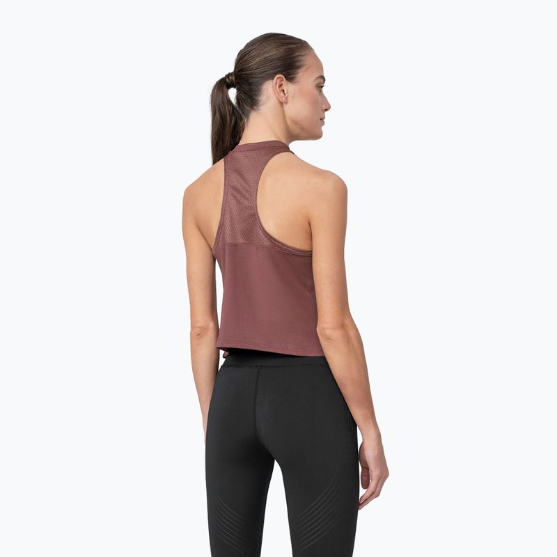 Dámské tréninkové tílko 4F H4Z22-TSDF016 burgundy 2