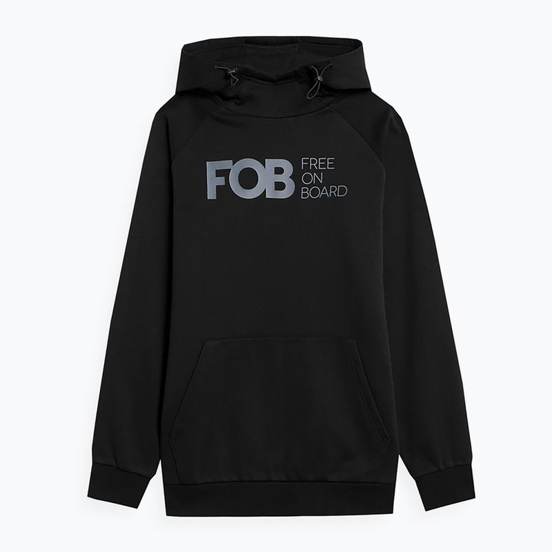 Pánská snowboardová mikina 4F černá H4Z22-BLM021 7