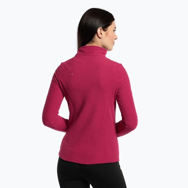 Dámská lyžařská mikina 4F BIDP010 fleece růžová H4Z22-BIDP010 3