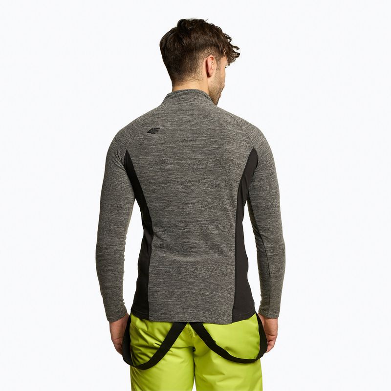 Pánská lyžařská mikina 4F BIMP011 fleece šedá H4Z22-BIMP011 3