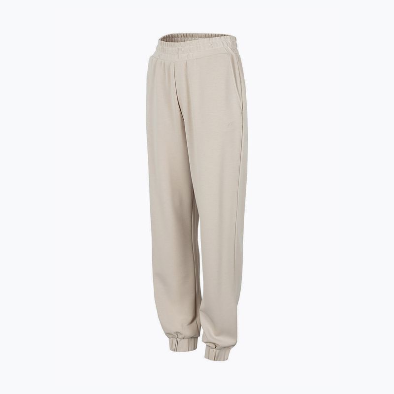 Dámské kalhoty na jógu 4F H4Z22-SPDD022 beige 3