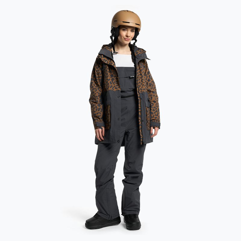 Dámská snowboardová bunda 4F hnědá H4Z22-KUDS002 2