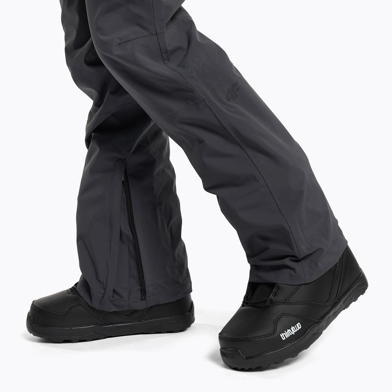 Dámské snowboardové kalhoty 4F SPDS002 tmavě šedé H4Z22-SPDS002 4