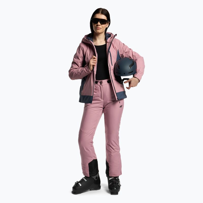 Dámské lyžařské kalhoty 4F SPDN002 růžové H4Z22-SPDN002 2