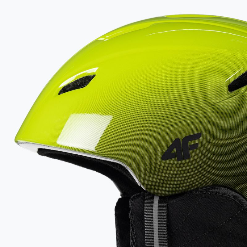 Dětská lyžařská helma 4F M016 45S zelená 4FJAW22AHELM016 6
