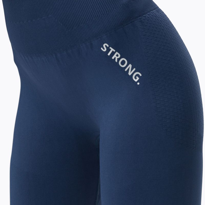 Dámské bezešvé legíny STRONG POINT SHAPE & COMFORT (PUSH UP) tmavě modré 1133 4