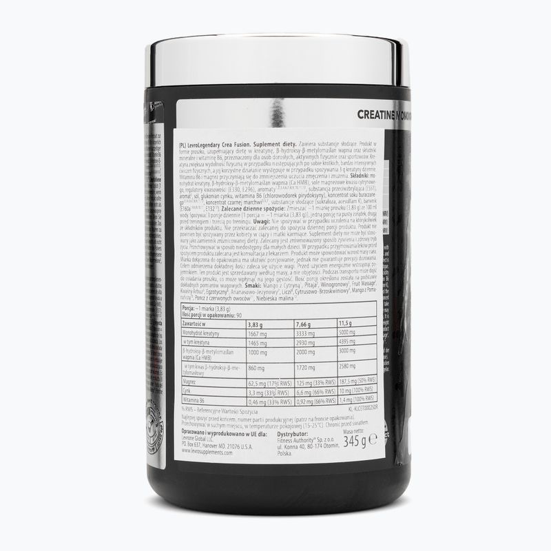 Creatine Fitness Authority Levrone Levrole Crea 345 g dragon fruit 2