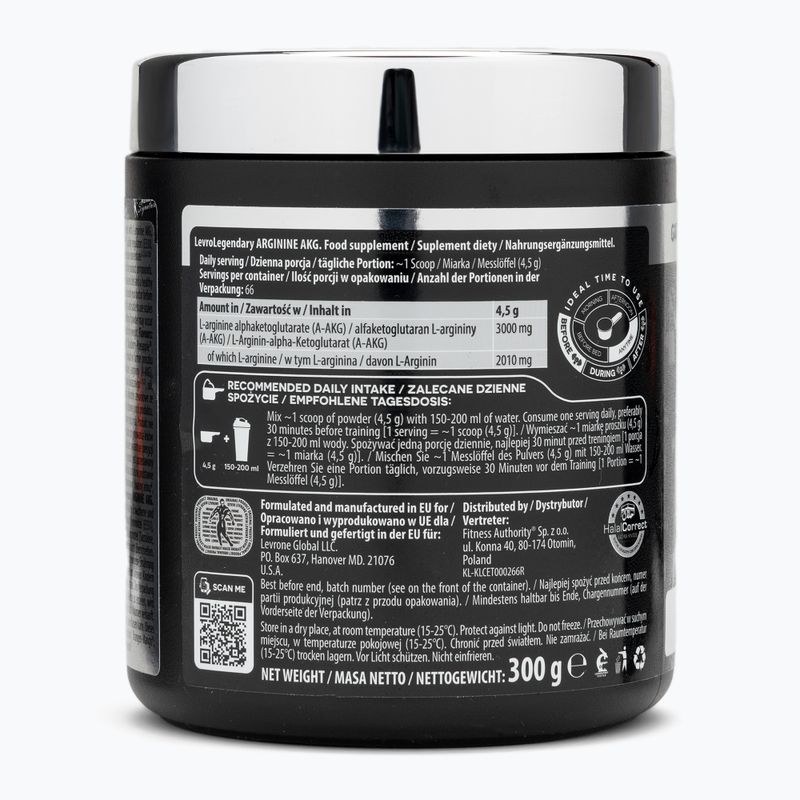 Aminokyseliny Fitness Authority Levrone Legendary Arginine 300 g exotic 2