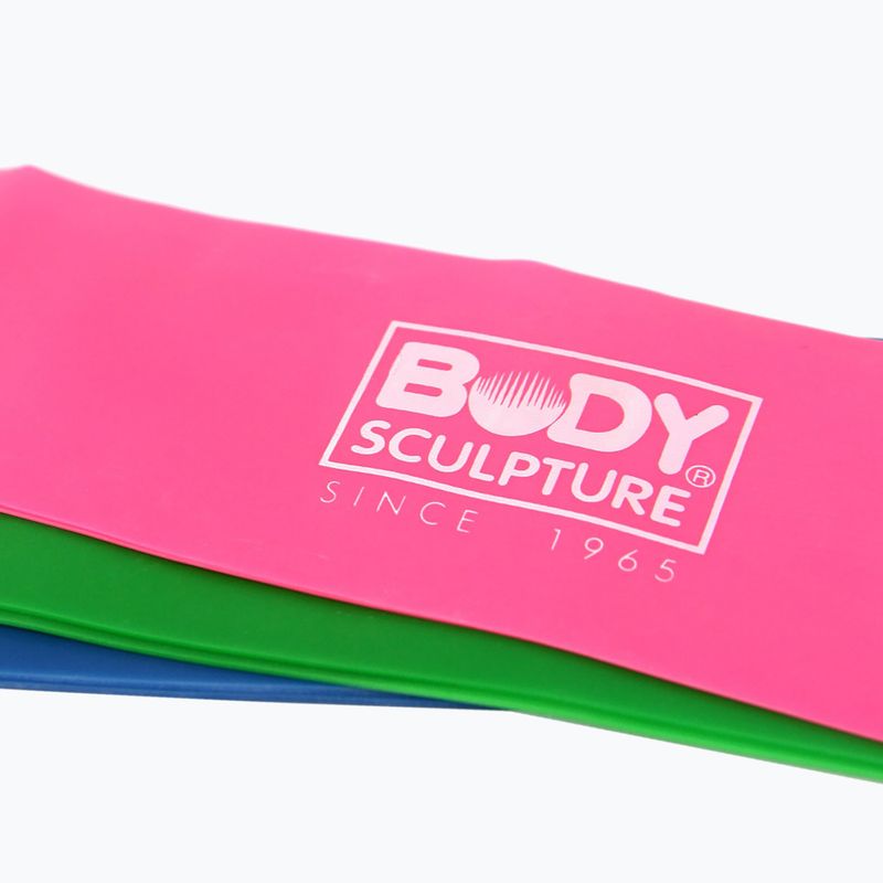 Posilovací guma Body Sculpture Bb 103 pink/green/blue 5