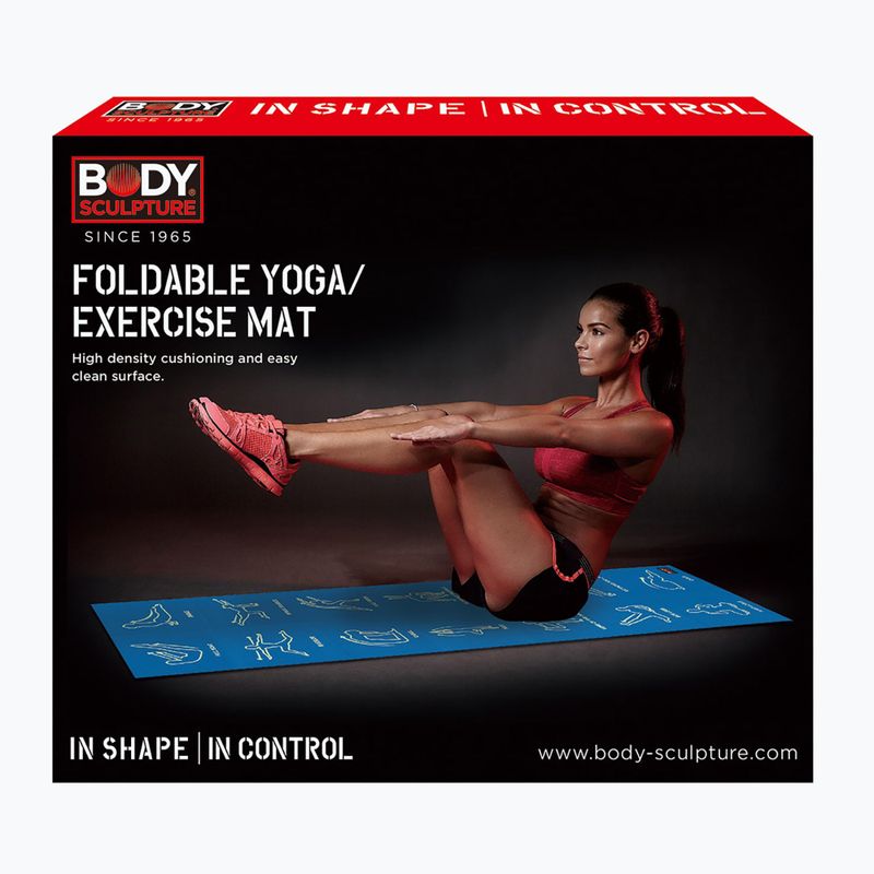Fitnessová podložka Body Sculpture BB 8301 4 mm blue 6