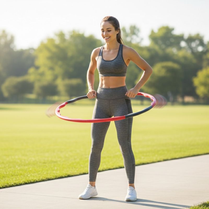 Hula hoop s výstupky Body Sculpture Bb 6412 grey/red 6