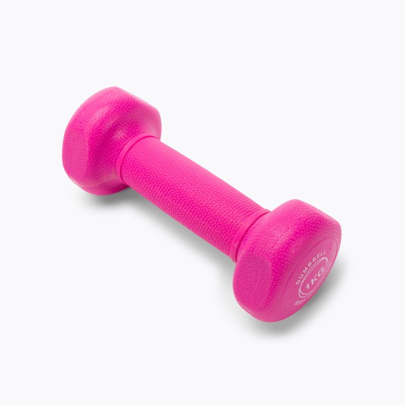 Neoprenová činka Body Sculpture 1 kg růžová BW 131_1KG 2