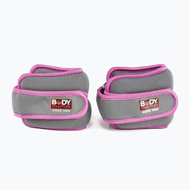 Závaží na zápěstí Body Sculpture Bb 2700Uepk 2 x 0,5 kg grey/pink 2