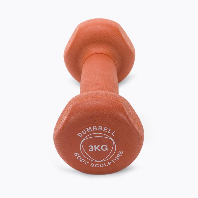 Neoprenová činka Body Sculpture 3 kg oranžová BW 131 3KG 3