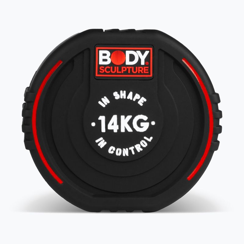 Gumová činka Body Sculpture TPU BW 133 14 kg black 4