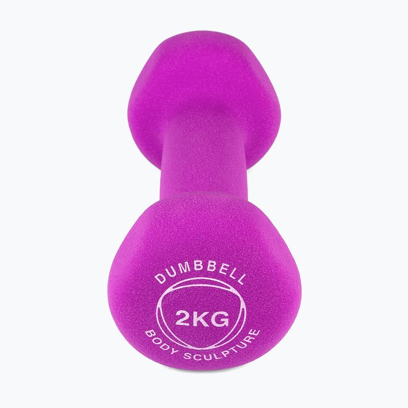 Gumová činka Body Sculpture BW 513 z PVC 2 kg purple 3