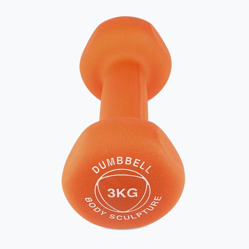Gumová činka Body Sculpture BW 513 z PVC 3 kg orange 3