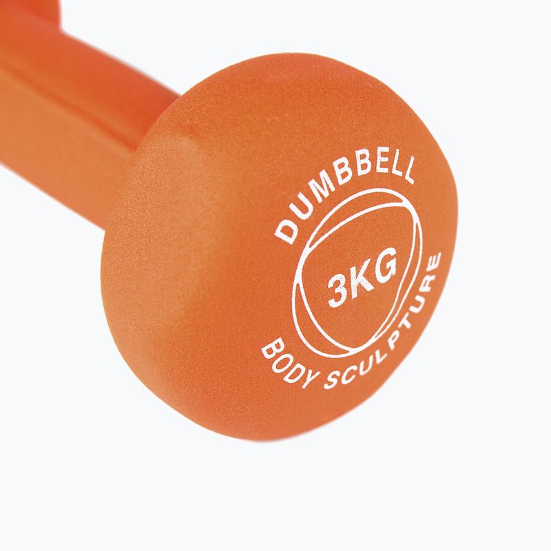 Gumová činka Body Sculpture BW 513 z PVC 3 kg orange 5