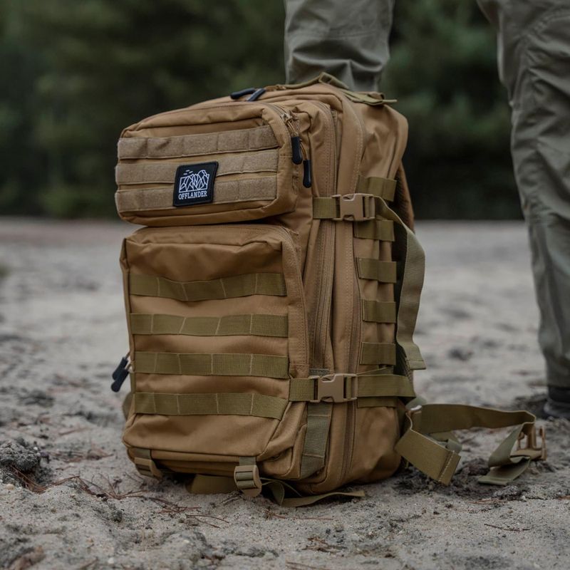 Turistický batoh OFFLANDER Survival 43 l khaki 6