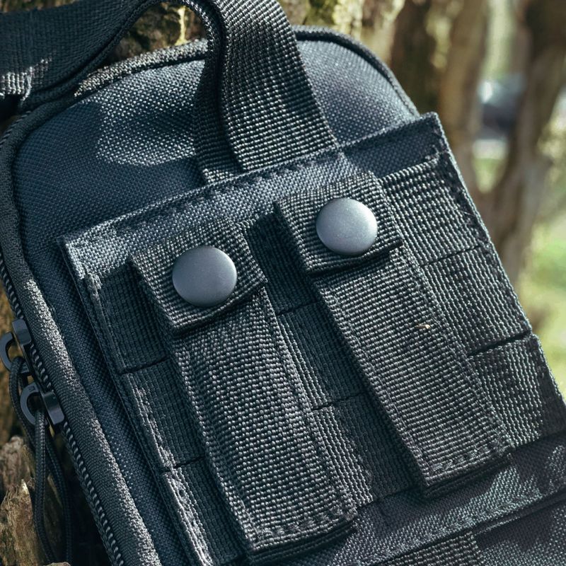 Taktická kapsa Offlander Molle z rzepem na dokumenty black 10