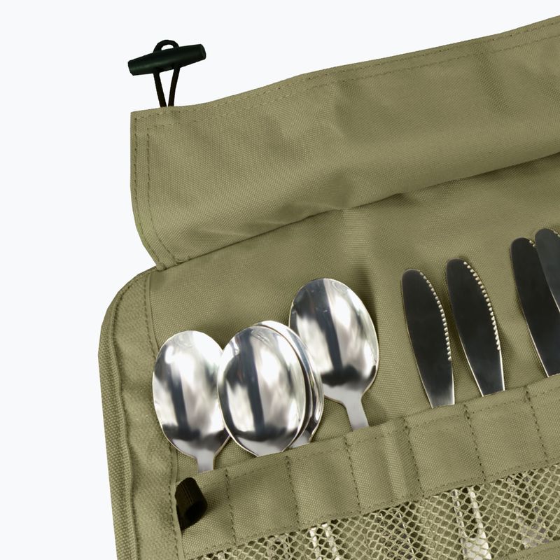 Sada příborů OFFLANDER Camping Cutlery Set with Case green 5